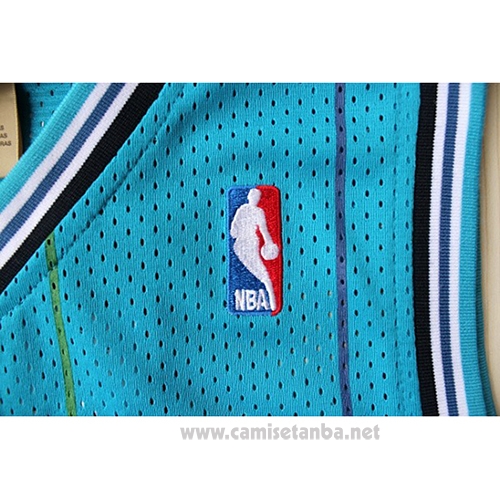 Camiseta Charlotte Hornets Larry Johnson #2 Retro Azul
